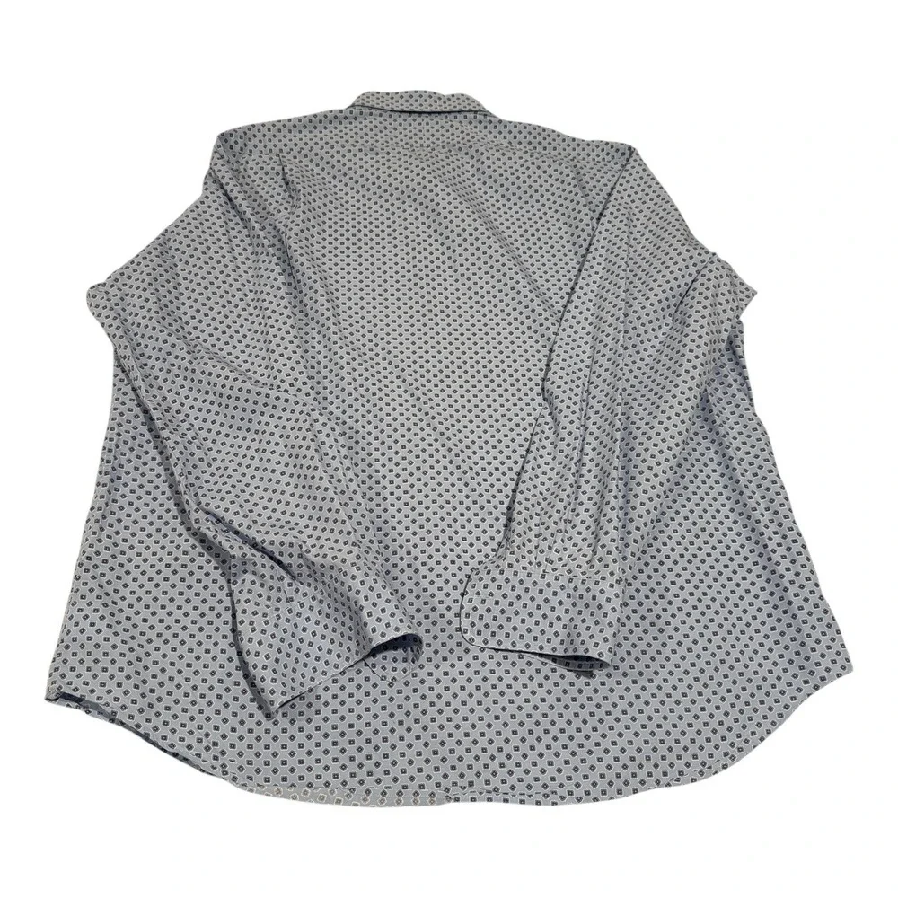 Polo Ralph Lauren Men's 2XL Blue Geometric‎ Print Button Down Shirt